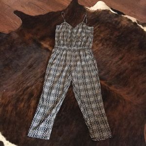 Express jumpsuit in black and white